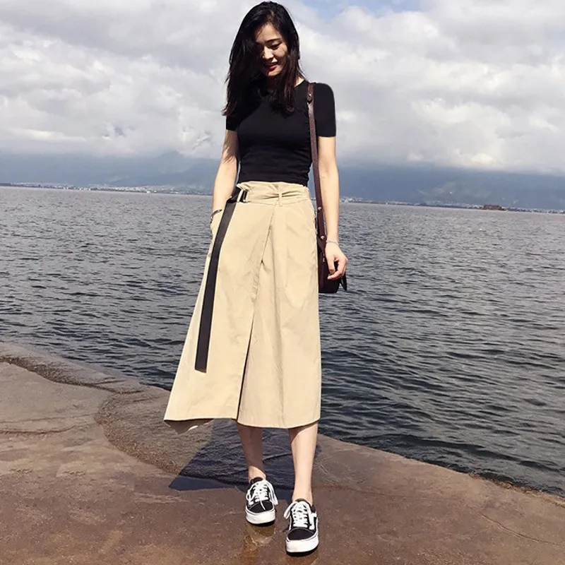 Комплект из 2 предметов для женщин черная футболка с бантом средней длины хлопка