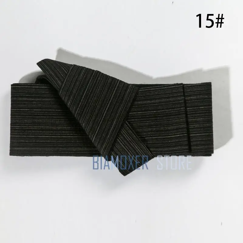 Biamoxer 17 цветов японское мужское кимоно Yukata жесткое каку Obi пояс легкий Кай но Кути мусуби - Цвет: 15