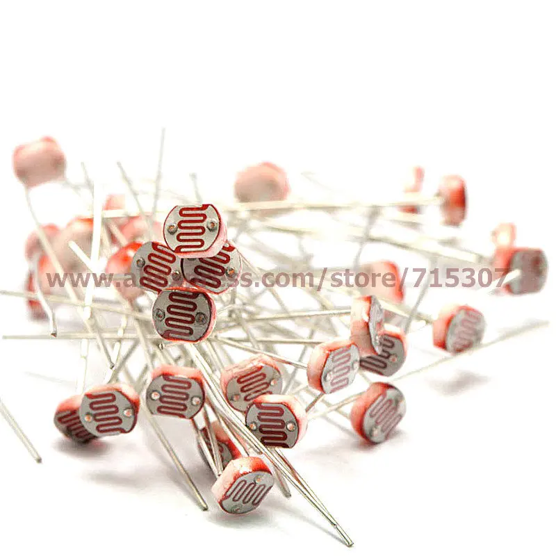 PHISCALE 100 шт 5539 фоторезистор 5 мм фото детекторы | Строительство и ремонт