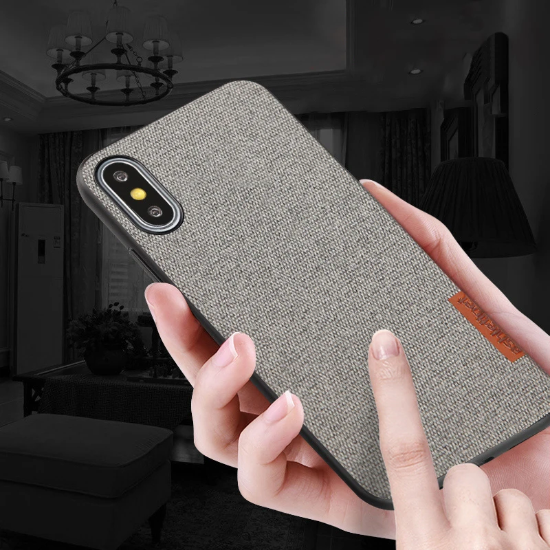 Винтажный тканевый чехол для телефона для iPhone 11 11 Pro 11 max XS XR XSmax 5 5S SE 6 6S 7 8 plus анти-осенний ультратонкий защитный чехол