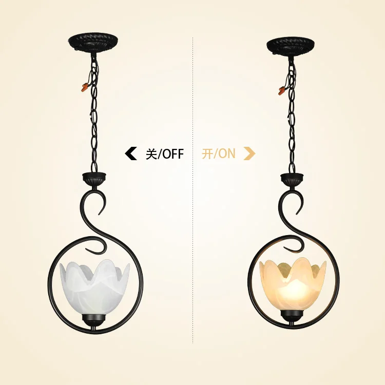 entranceway lamps rustic EMS FERR SHIPPING Fashion iron single head pendant lightd lamp | Лампы и освещение