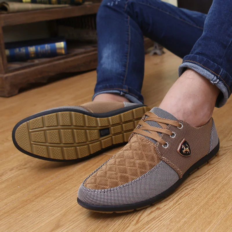 2019 Fashion Canvas Shoes Men Casual Summer Breathable Loafers Comfortable Espadrilles Sneakers Flats Big Size | Обувь