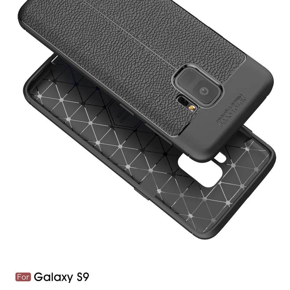 Бесплатный подарок закаленное фильм MSK чехол для samsung galaxy s9 Soft shell личи текстуры