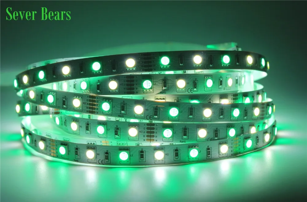 Светодиодный светильник RGBW 5050 5 м водонепроницаемый IP20 IP65 DC12V SMD 60 светодиодный s/M