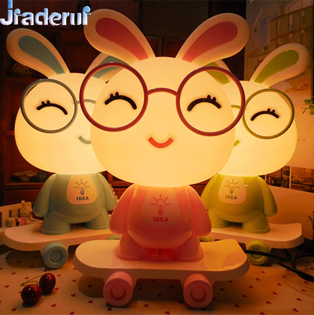 Jiaderui 3D креативный мультяшный скейтборд настольные лампы новогодние подарки