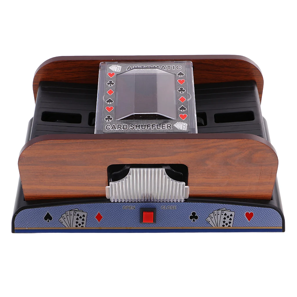 Деревянные автоматические игральные карты Pocker Shuffler 2 Deck казино сортировщик