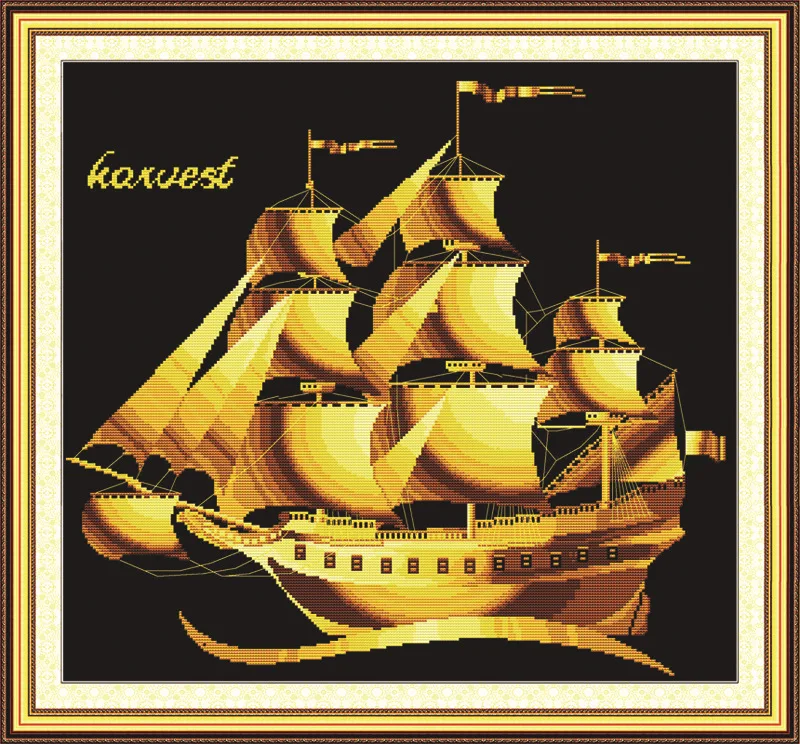 Joy Sunday Sail красота реки море Счетный Набор для вышивки крестом вышивка рукоделие