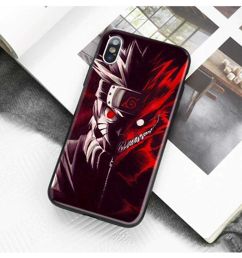 Модный объемный Аниме Наруто Чехол для iPhone 6 6s Plus Чехол Мягкий ТПУ силиконовый мультфильм телефон чехол для iPhone 7 8 Plus XS XR Coque - Цвет: 560