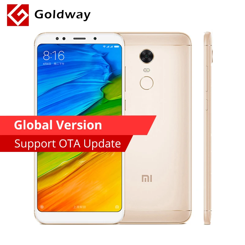 Глобальная версия Xiaomi Redmi 5 плюс 4 ГБ Оперативная память 64 Встроенная мобильного