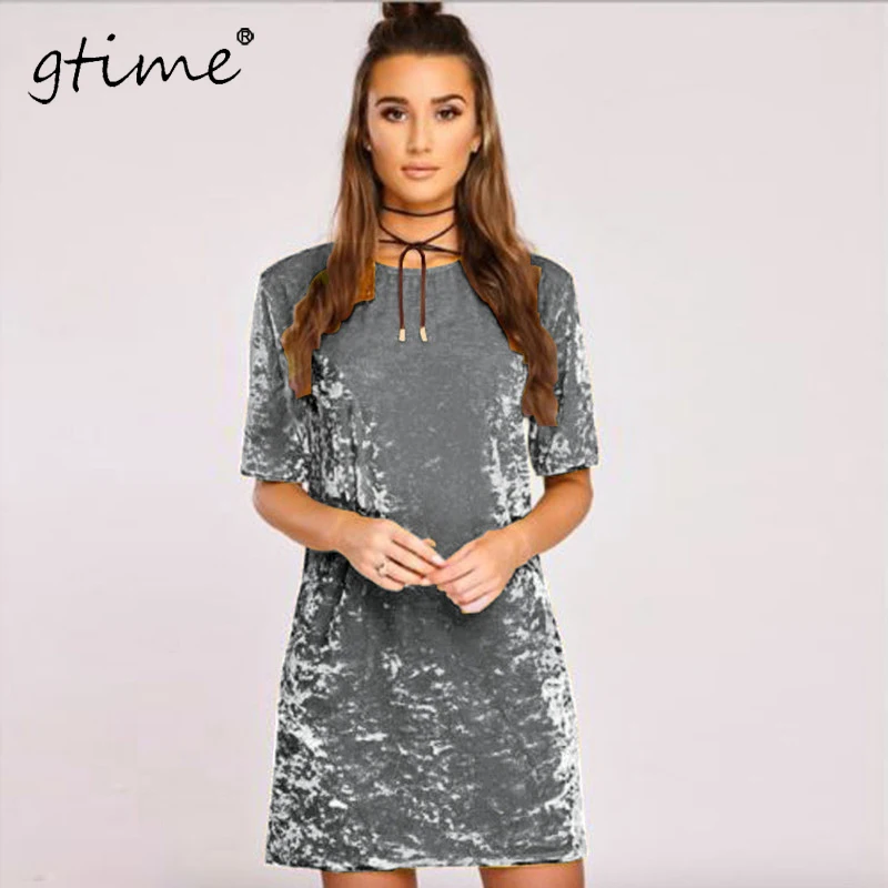 GTIME дропшиппинг элегантное платье Весна Лето Дамские круглые Платья с коротким