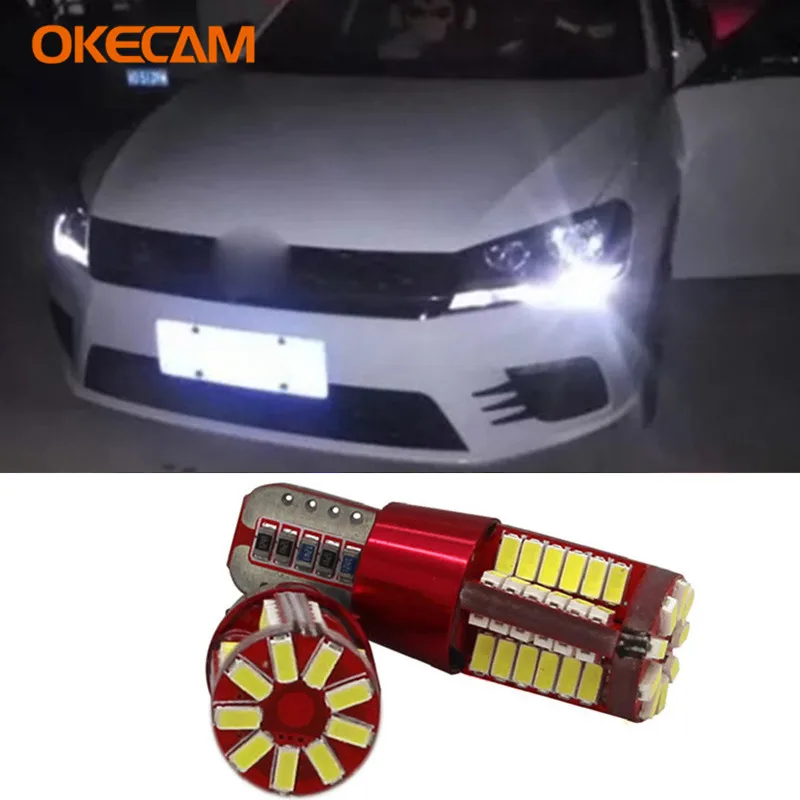 Автомобильные светодиодный ные Лампы Canbus T10 W5W 3014 57SMD лампа для освещения салона VW