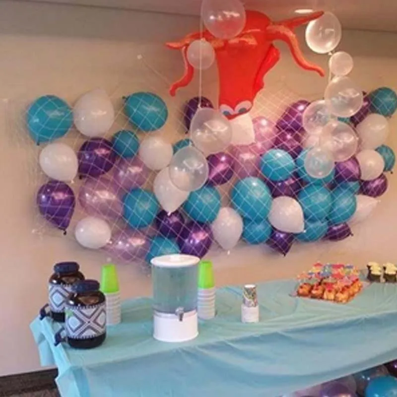 Хлопковые натуральные декоративные Рыбные сети с ракушками океанская Пиратская