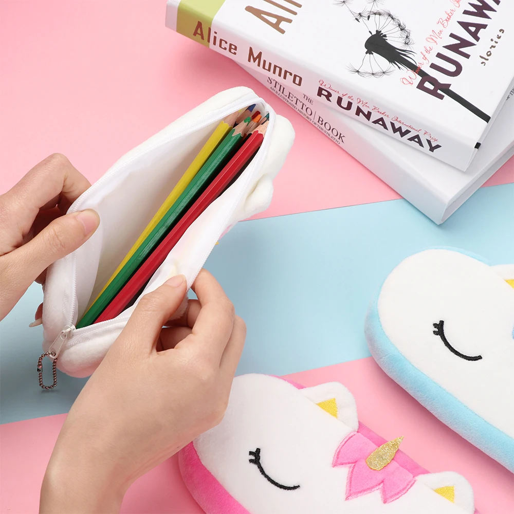 5 видов конструкций Kawaii 20 см сумка карандаш единорог плюшевый чехол цепочка для