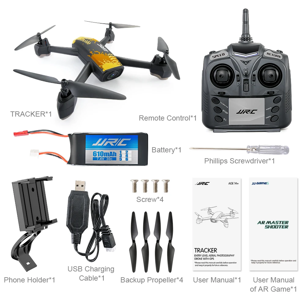 JJRC H55 TRACKER WIFI FPV With 720P HD Camera GPS Positioning RC Drone Quadcopter Camouflage RTF | Helicopters