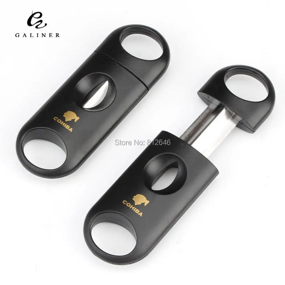COHIBA V образный резак для сигар пластиковая машинка для резки табака аксессуары для сигар