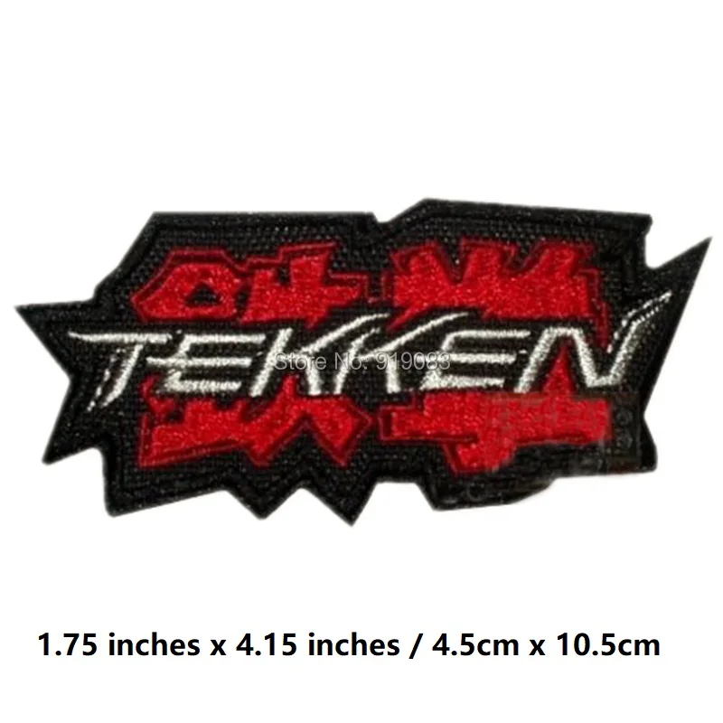 Tekken логотип вышитые нашивки Значки для Хэллоуина Косплей Костюм Vedio игровая