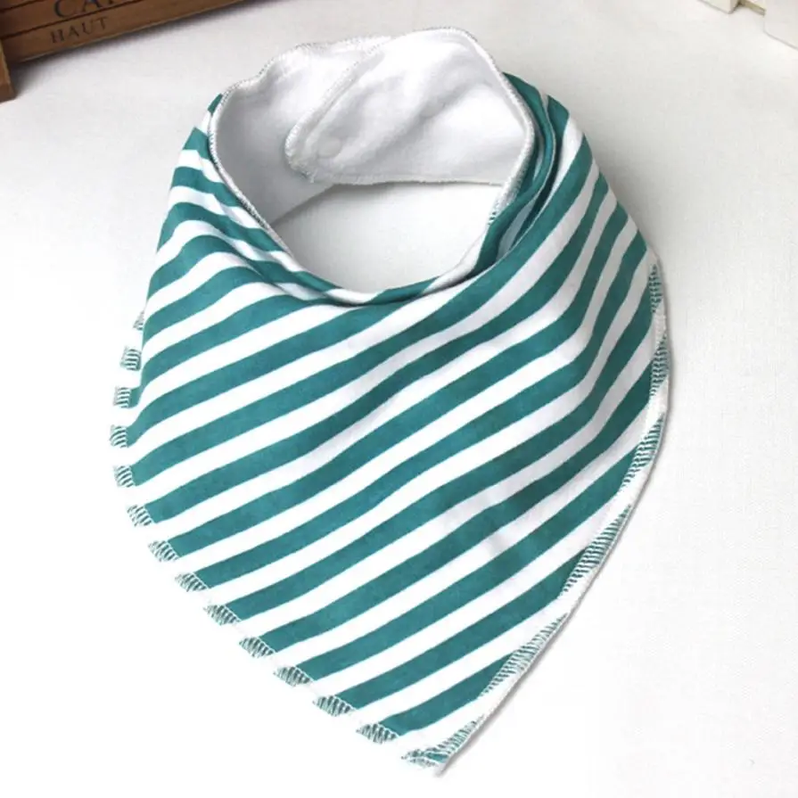 Синий Muqgew детские нагрудники синий красный в полоску для малышей нагрудный платок мягкой простая детская ставки - Цвет: Синий