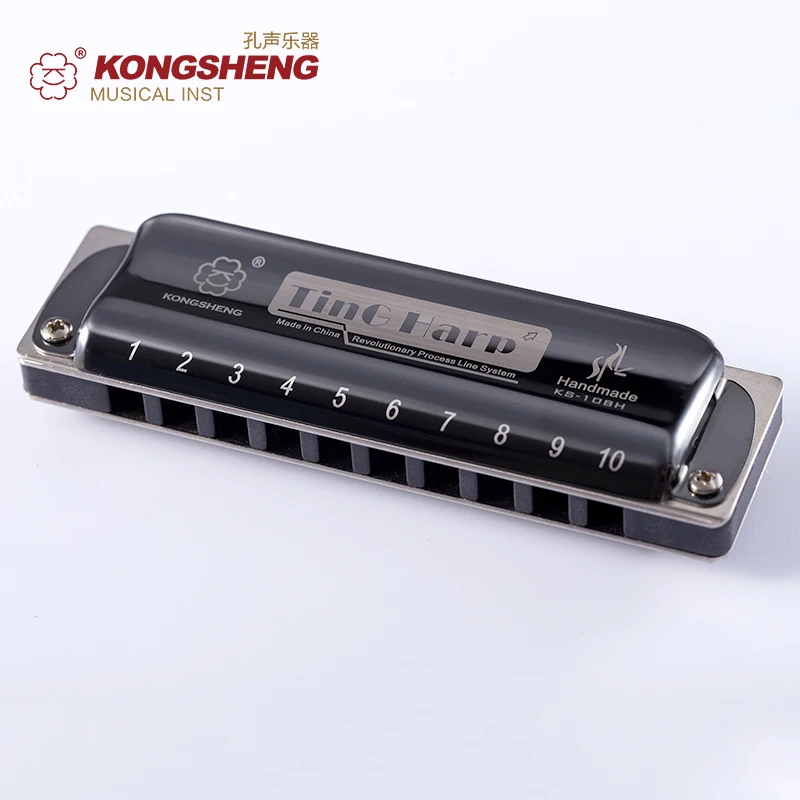 Высококачественная гармоника KONGSHENG с 10 отверстиями диатоническая гармошка цвет