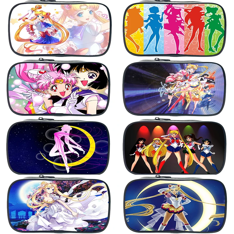 

Cute Sailor Moon Pencil Case Tsukino Usagi Children Boys Girls Students Makeup Bags Fashion New High Quality Stationery Box
