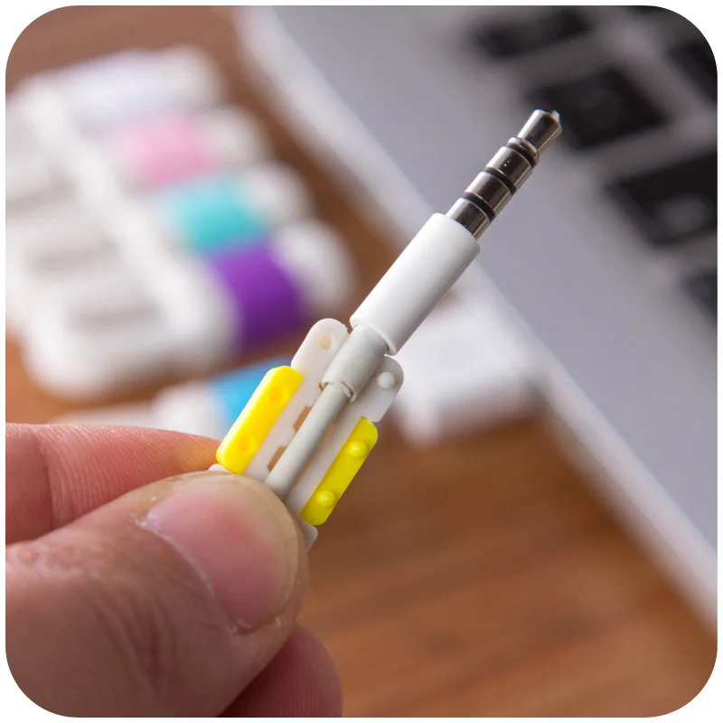 USB зарядный кабель для передачи данных с линия наушника Защитная крышка Saver The