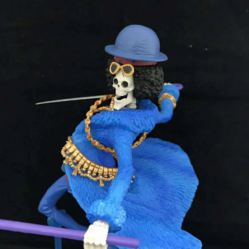 

Anime One Piece Brook 20th Blue Clothes I Ver PVC Action Figure Collectible Model doll toy 20cm
