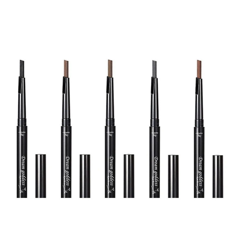 5 видов цветов стойкий карандаш для бровей Автоматическое вращение