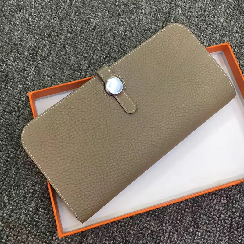 Высокое качество Длинные Для женщин 2018 кошельки женские из натуральной кожи