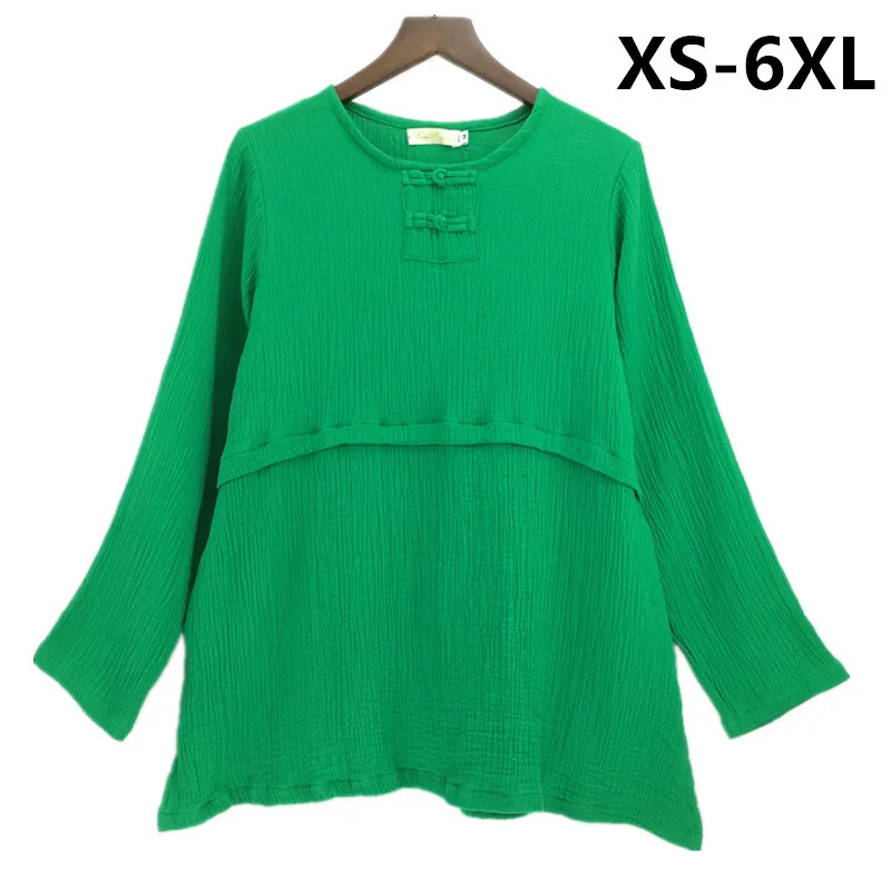 

2020 Spring Autumn Long Sleeve Women cotton linen Blouses Shirts Ladies Casual Shirt Tops Plus Size Blusas Blouse XS-5XL 6XL