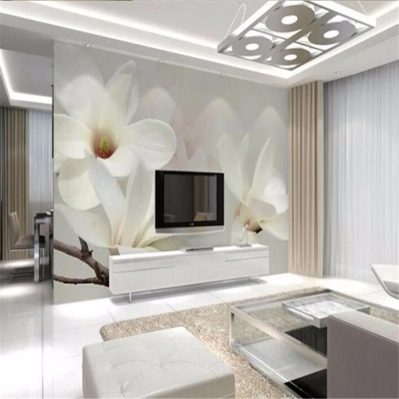 Beibehang пользовательские обои Магнолия цветочный фон росписи высокое качество 3D