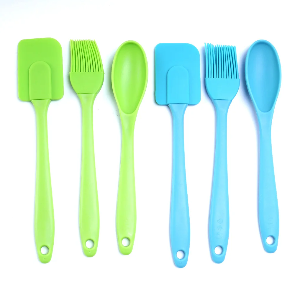 Силиконовая лопатка 3 шт./компл. ложка для барбекю кухонная утварь торта