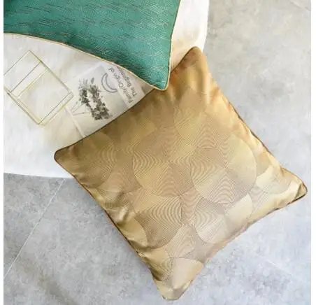

black/golden retro classical jacquard cushion cover throw pillowacse sofa lumbar pillow cover for backrest cushion pad