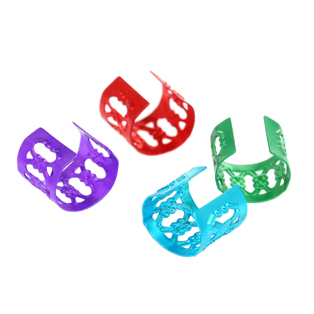 100 шт. аксессуары для волос дредов кольца манжеты металлические бусины плетения