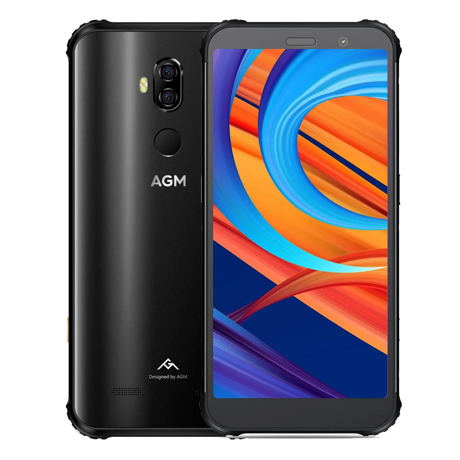 Черный AGM X3 6GB 64GB смартфон 5,9" FHD 18:9 Восьмиядерный Snapdragon 845 20MP+ 24MP Android 8,1 OTG NFC IP68 Водонепроницаемый 4G мобильный телефон - Цвет: Черный