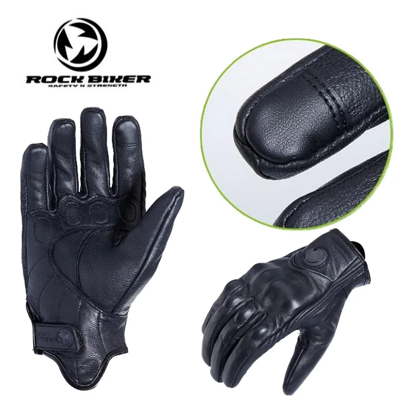 Мотоциклетные Перчатки в стиле ретро кожаные дышащие Нескользящие из овечьей