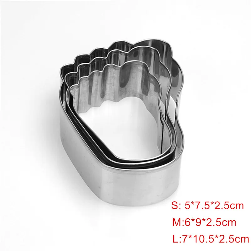 Новинка 3 шт. ножка резак для печенья из нержавеющей стали печенье кондитерские