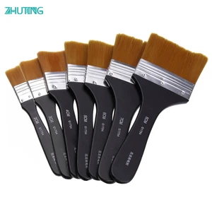 7 моделей высокого качества, плоская кисть для рисования акварелью, нейлоновая ручка для масляной краски, JAN18