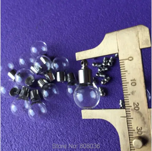 20 шт./Лот стеклянный круглый флакон с винтовой крышкой | Украшения и аксессуары