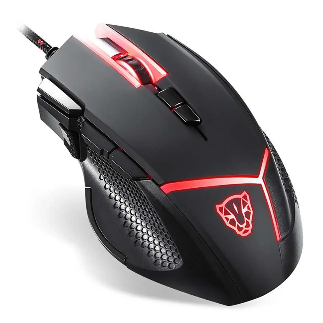 MOTOSPEED V50 Киберспорт игровая проводная мышь 4-х скоростной Точек на дюйм 1x переключения RGB мыши с подсветкой 60IPS 20g для настольного компьютера 6400 кадров/сек