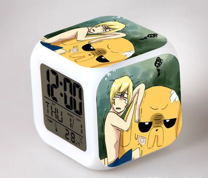 20 Горячая мультфильм reloj Цифровой де led Цвет ido 7 цветов флэш меняющие игрушки Детский будильник спальня ночные световые часы - Цвет: 20