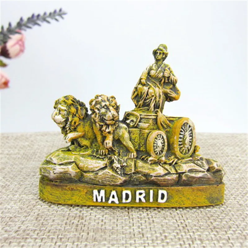 Spain Madrid Souvenir Fridge Magnets Plaza de Cibeles Travel Memorial Fridge Stickers Home Decor