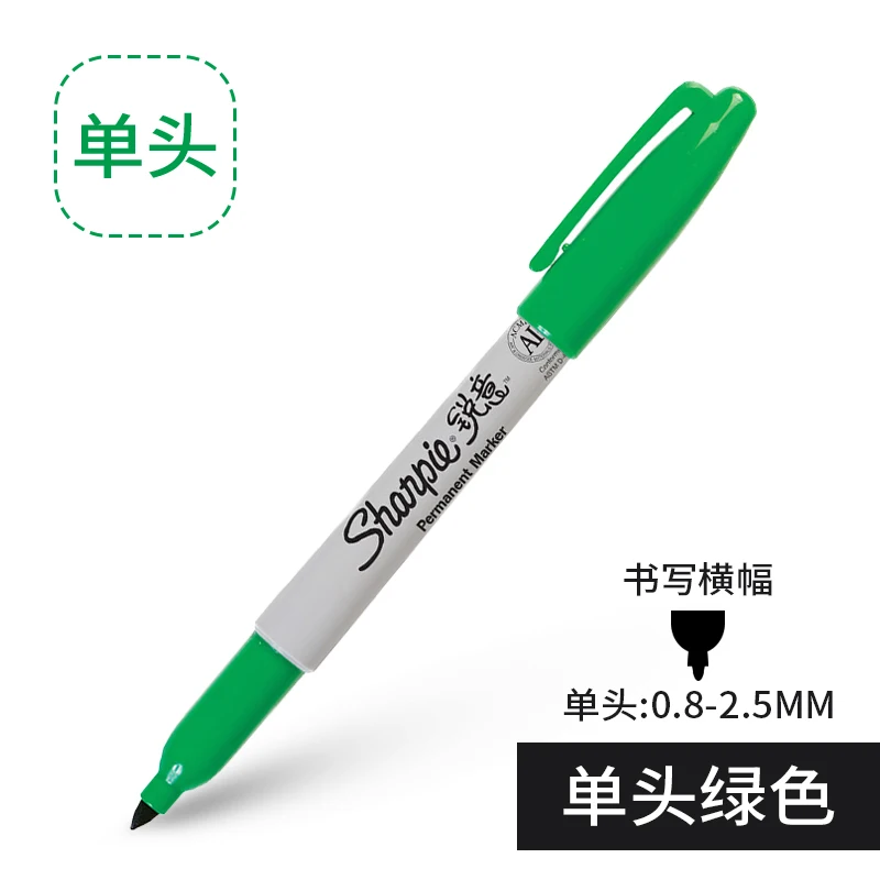 single head-G Америка Sharpie красочные золотой Маркер ручки водонепроницаемый масляной краски маркеры - Цвет: single head-G