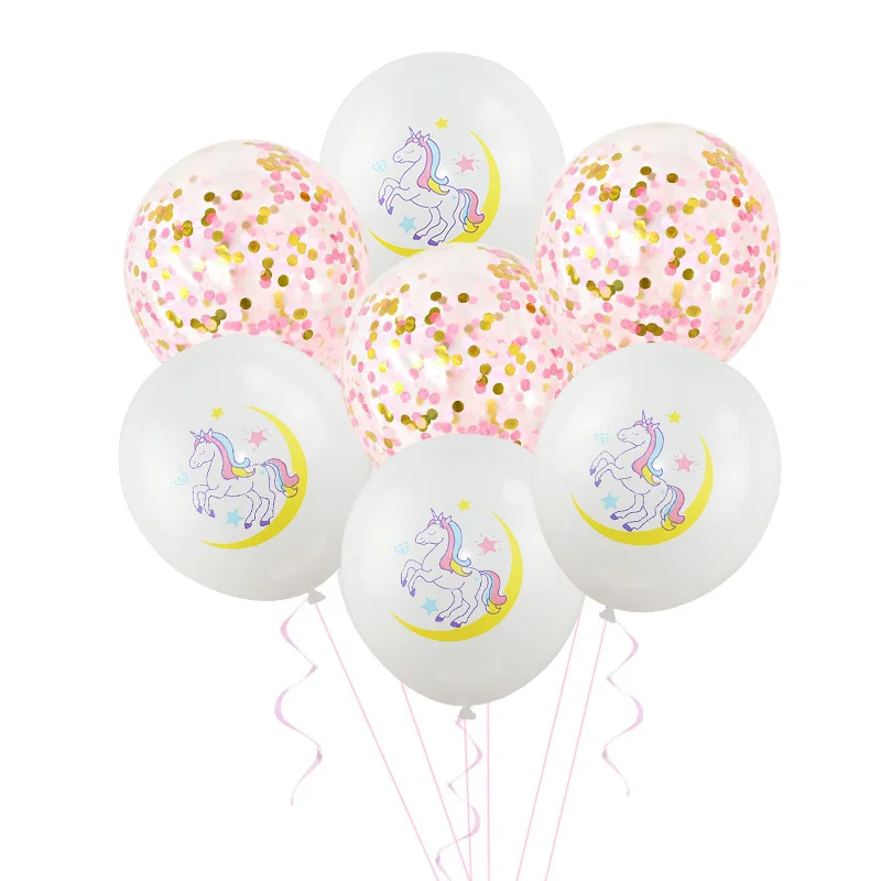 10 шт./лот Единорог латексных воздушных шаров с детского дня рождения