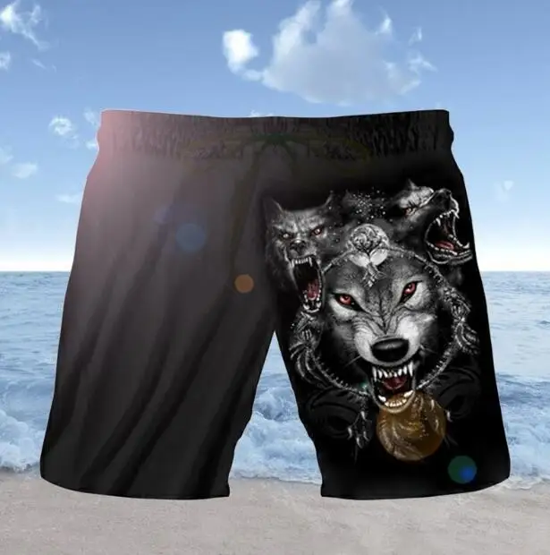 2019 летние забавные повседневные шорты с 3D Цифровым принтом черепа черные мужские