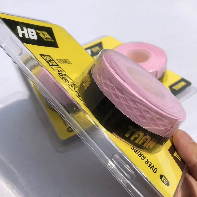1 упаковка = 3 шт.) TAAN Tennis Grips ракетки H8 розовый теннис овергрипы высокое качество липкая ракетка для бадминтона Сменные ручки