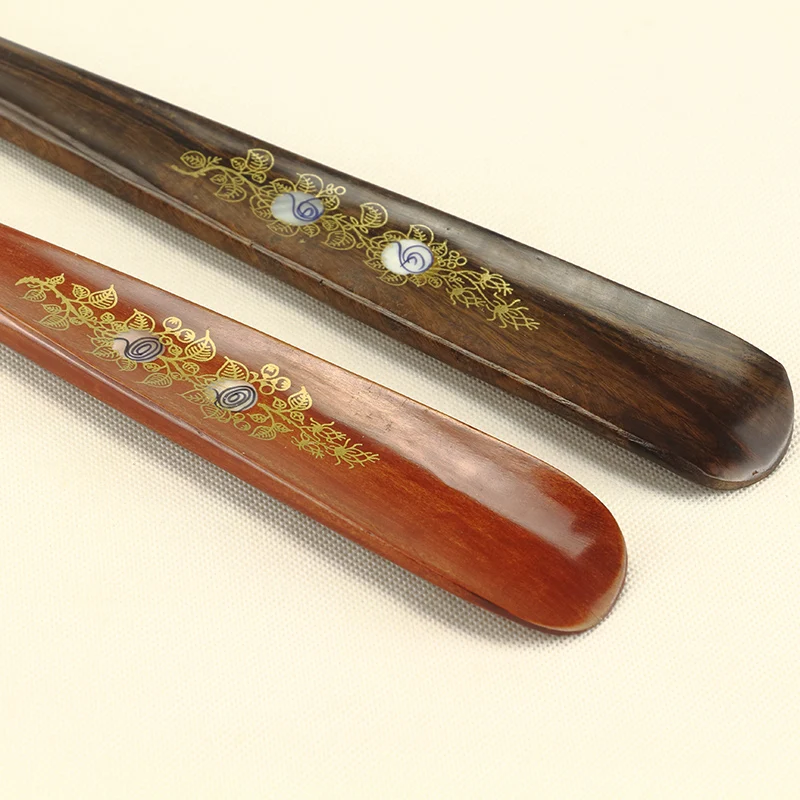 Площадь древесины красного дерева ручка shoehorn рожок для обуви удлиненные длинные