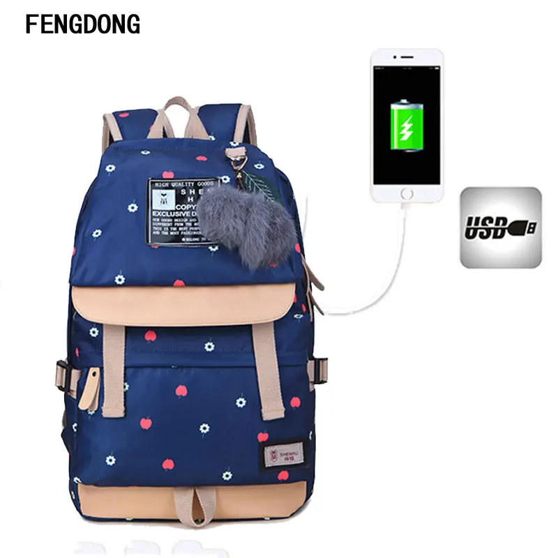 Fengdong Lightweight Canvas Bookbags Water Resistant School Backpacks Most Durable Bag for Teenage Girls and kids | Багаж и сумки
