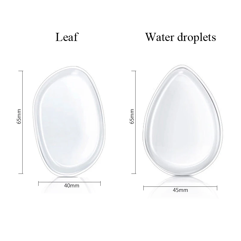 1 шт. Прозрачная мягкая силиконовая Косметическая пуховка |