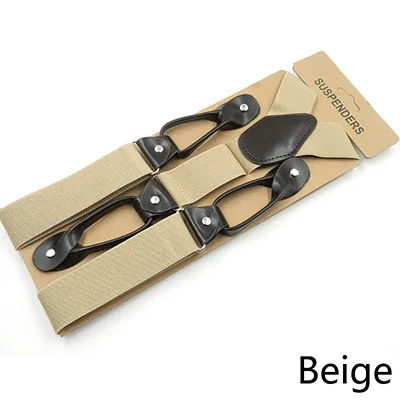 Deepeel, 1 шт., 3,5*120 см, мужские подтяжки, повседневные, 6 зажимов, кнопки, ремень, высокое качество, для взрослых, кнопки, эластичная лента, подтяжки, аксессуары для костюма