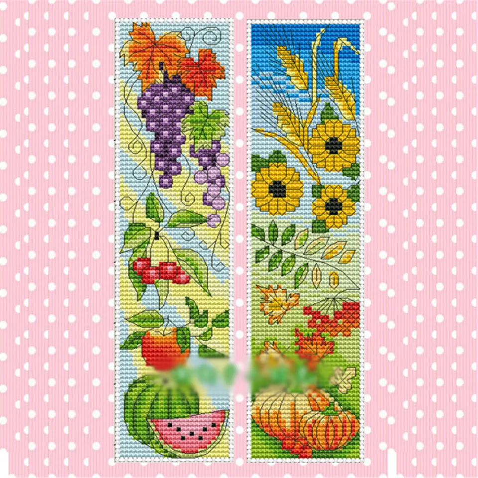 

031 DIY Craft Stich Cross Stitch Bookmark Christmas Plastic Fabric Needlework Embroidery Crafts Counted Cross-Stitching Kit
