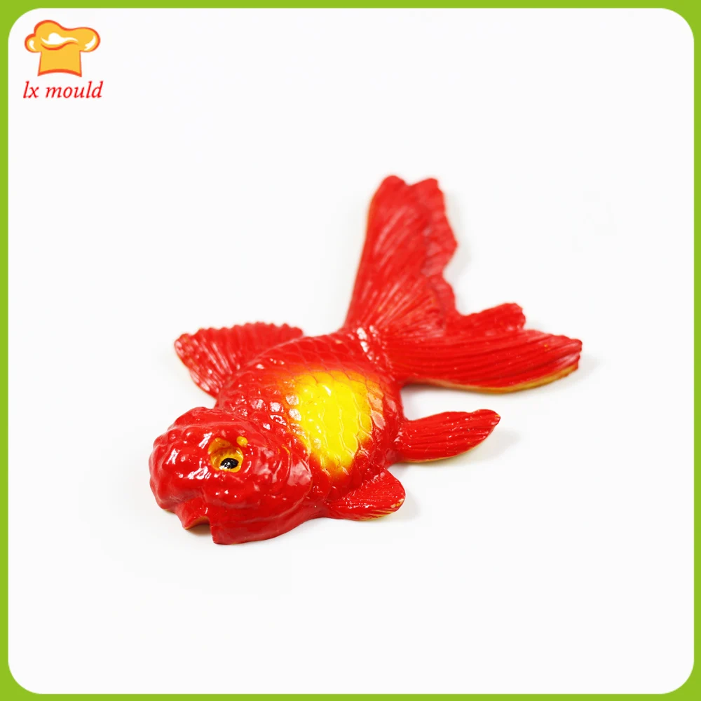 

2019 New Lion head goldfish mold silicone fondant candy chocolate cake mold decoration tool